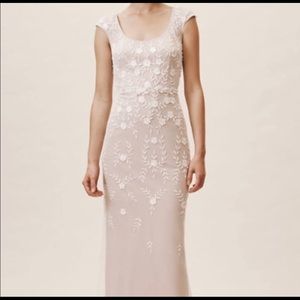 BHLDN Venice beaded wedding dress size 14